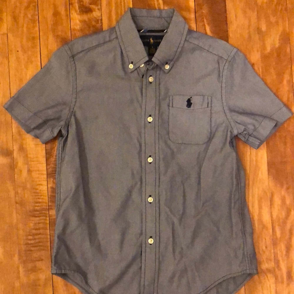 Boys Ralph Lauren short sleeve button down shirt